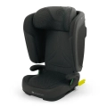 Czarny fotelik samochodowy Kinderkraft UNITY 2 i-Size z systemem ISOFIX, ochroną SPS+ i regulowanym zagłówkiem dla dzieci 100–150 cm.