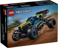 Pudełko zestawu LEGO Technic 42164 Wyścigowy Łazik Terenowy, przedstawiające kolorowy model buggy podczas jazdy po torze terenowym.