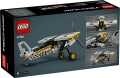 Tył opakowania LEGO Technic 42198 z prezentacją funkcji modelu, w tym obrotowego śmigła i ruchomych elementów skrzydeł.