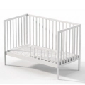 Łóżeczko dziecięce BOBAS MAGDA 120x60 białe z barierką typu sofa​