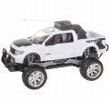 Białe auto terenowe RC Junior 27MHz dla dzieci – widok z boku na model z dużymi kołami.