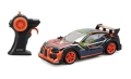 Samochód zdalnie sterowany Exost Fusion Bolt z pilotem, sportowy model w kolorach czarnym i pomarańczowym."