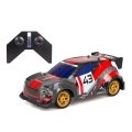 Zestaw Exost Rally XTR – samochód zdalnie sterowany z pilotem, sportowy model RC w czerwono-czarnej stylistyce.