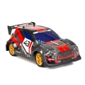 Exost Rally XTR – wyścigowy samochód RC o karbonowym wzorze i czerwonych akcentach, model Pro z numerem 43.