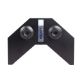 Pilot do samochodu zdalnie sterowanego Exost Pro Future X, czarny z dwoma joystickami.