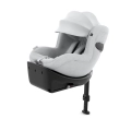 Cybex Sirona Ti fotelik samochodowy ISOFIX w kolorze Platinum White plus, z wentylacją 360° i budką przeciwsłoneczną UPF50+.