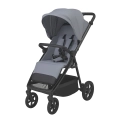 Espiro Pearl wózek spacerowy 103 blue pearl nowoczesny design z regulowanym oparciem i żelowymi kołami EVA