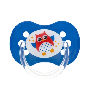 Canpol babies (22/569) Smoczek uspokajający silikon symetryczny OWLS 6-18 miesięcy