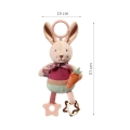 Zawieszka edukacyjna Babyono 1685 Rabbit Karo do wózka niemowlęcego z podanymi wymiarami