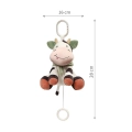 Zabawka z pozytywką Babyono 1692 Cow Bingo – wymiary 28 cm wysokości i 16 cm szerokości