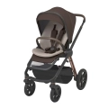 Wózek spacerowy Espiro Miloo Way 2.0 w kolorze 308 Excellent Chocolate z miękką wkładką i obrotową barierką