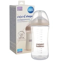 Butelka antykolkowa Canpol babies 35-402 Natural Shape 330 ml z opakowaniem i smoczkiem dwustrefowym DuoFlex
