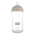 Butelka Canpol babies Natural Shape 330 ml ze smoczkiem silikonowym BPA free imitującym pierś mamy