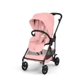 Cybex Melio Carbon ultralekki wózek spacerowy w kolorze różowym Candy Pink z budką XXL