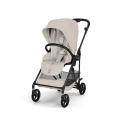 Cybex Melio Carbon wózek spacerowy miejski w kolorze szarym Dune Grey z amortyzacją