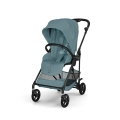 Cybex Melio Carbon niebieski wózek spacerowy Stormy Blue z lekką konstrukcją