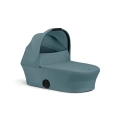 Cybex Melio gondola do wózka Stormy Blue niebieska gondola niemowlęca z dużą budką i wentylacją