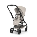 CYBEX EEZY S TWIST +2 wózek spacerowy w kolorze szarym Dune Grey z dużą budką i koszem na zakupy