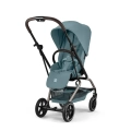 CYBEX EEZY S TWIST +2 wózek spacerowy w kolorze niebieskim Stormy Blue z amortyzacją i koszem zakupowym