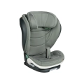 Fotelik samochodowy BeSafe Flex Fix 2 w kolorze soft breeze pastelowa oliwka i-Size dla dzieci 100-150 cm z regulowanym zagłówkiem i ochroną boczną