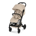 CYBEX Beezy beżowy almond beige wózek spacerowy to elegancki i kompaktowy model idealny do miasta, oferujący komfort od urodzenia oraz łatwe składanie jedną ręką.