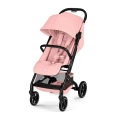 Stylowy CYBEX Beezy różowy candy pink wózek spacerowy zapewnia wygodę dziecka, amortyzację oraz funkcję leżenia od urodzenia – idealny dla aktywnych rodziców.
