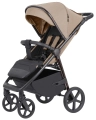Wózek spacerowy Carrello Bravo Plus CRL-5515 w kolorze beżowym royal beige z dużą budką i koszem na zakupy