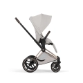 Cybex Priam Style city grey siedzisko przodem do kierunku jazdy wózek spacerowy dla dziecka odkrywanie świata komfort jazdy