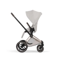 Cybex Priam Style city grey siedzisko tyłem do kierunku jazdy wózek dziecięcy bliskość z rodzicem i bezpieczeństwo dziecka