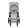 Cybex Priam Style city grey wózek spacerowy widok z tyłu regulowane siedzisko duży kosz zakupowy nowoczesna konstrukcja