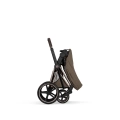 Cybex Priam coconut brown  wózek spacerowy po złożeniu kompaktowy system składania jedną ręką łatwy transport i przechowywanie