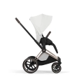 Cybex Priam Style off white siedzisko przodem do kierunku jazdy wózek spacerowy dla dziecka odkrywanie świata komfort jazdy