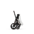 Cybex Priam Style off white wózek spacerowy po złożeniu kompaktowy system składania jedną ręką łatwy transport i przechowywanie