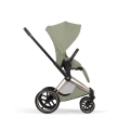 Cybex Priam Style sage green siedzisko przodem do kierunku jazdy wózek spacerowy dla dziecka odkrywanie świata komfort jazdy
