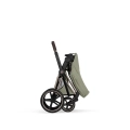 Cybex Priam Style sage green wózek spacerowy po złożeniu kompaktowy system składania jedną ręką łatwy transport i przechowywanie