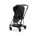 Wózek spacerowy Cybex Mios Style z ramą Matt Black i czarną tapicerką Sepia black