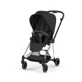 Wózek spacerowy Cybex Mios Style z ramą Rosegold i czarną tapicerką Sepia black