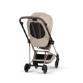 Oddychające siateczkowe oparcie wózka Cybex Mios Style cozy beige  zapewniające wentylację w ciepłe dni