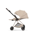 Wózek spacerowy Cybex Mios Style cozy beige  z oparciem rozłożonym do ergonomicznej pozycji leżącej dla