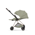 Wózek spacerowy Cybex Mios Style sage green z oparciem rozłożonym do ergonomicznej pozycji leżącej