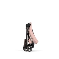Składany wózek spacerowy Cybex Mios Style Peach Pink w kompaktowej pozycji po złożeniu jedną ręką