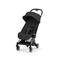Cybex Coya wózek spacerowy sepia black z ramą chrome brown, elegancki składany wózek dziecięcy