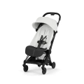 Cybex Coya wózek spacerowy off white z ramą matt black, kompaktowy model z budką przeciwsłoneczną