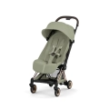 Cybex Coya wózek spacerowy sage green z ramą rosegold, kompaktowy wózek dziecięcy z amortyzacją