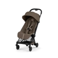 Cybex Coya Comfort wózek spacerowy w kolorze brązowym Coconut Brown z czarną ramą