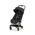 Cybex Coya Comfort wózek spacerowy w kolorze czarnym z ramą rosegold