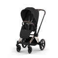 Cybex Priam Comfort wózek spacerowy czarny na ramie rosegold