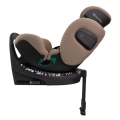Sorino Aurora beżowy fotelik samochodowy i-Size 40-150 cm w pozycji półleżącej z bazą 360° ISOFIX