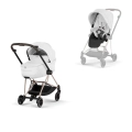 Cybex Mios Style wózek głęboko-spacerowy 2w1 ze składaną gondolą Off White na stylowej ramie Rosegold