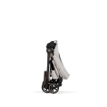 Cybex Mios Style składany wózek spacerowy city grey w kompaktowej pozycji po złożeniu jedną ręką